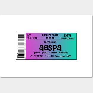 aespa Concert Ticket Posters and Art